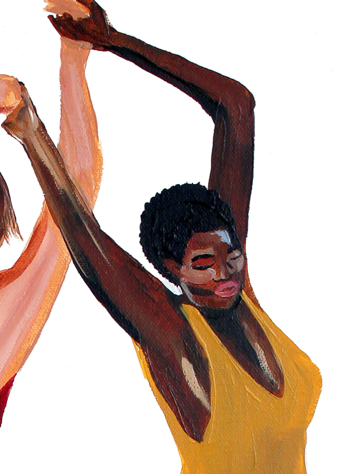 Modern Women Dancers  - Art Wall Print