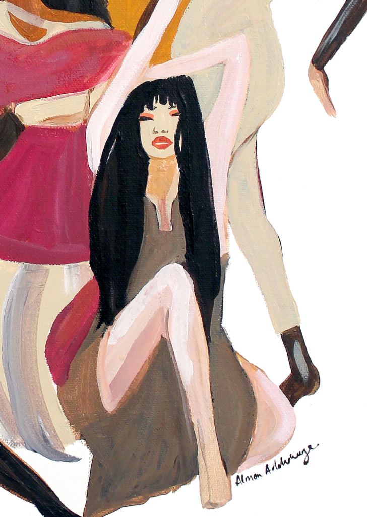 Modern Women Dancers  - Art Wall Print