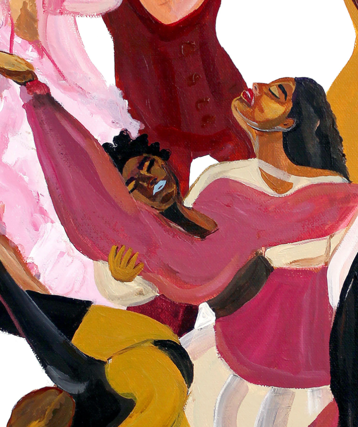 Modern Women Dancers  - Art Wall Print
