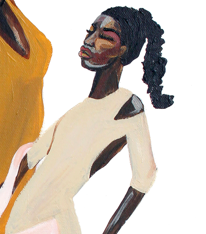 Modern Women Dancers  - Art Wall Print